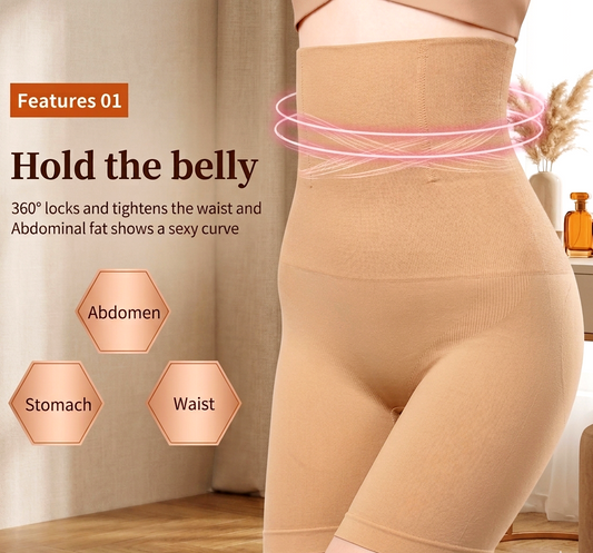 Seamless High-Waisted Slimming Body Shaper - Invisible Tummy Control & Butt Enhancer Girdle