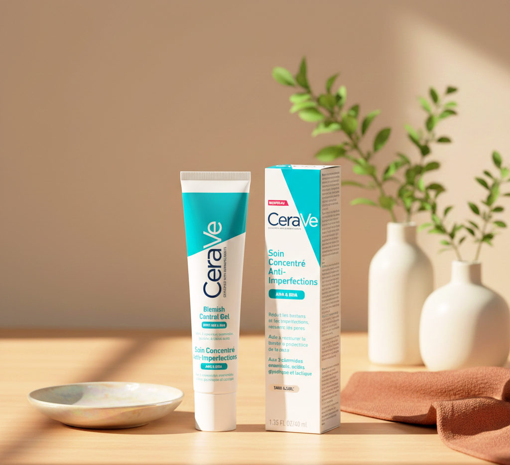 CeraVe Blemish Control Gel serum  Acne-Prone Skin 40ml with AHA & BHA Daily Moisturising Face Gel