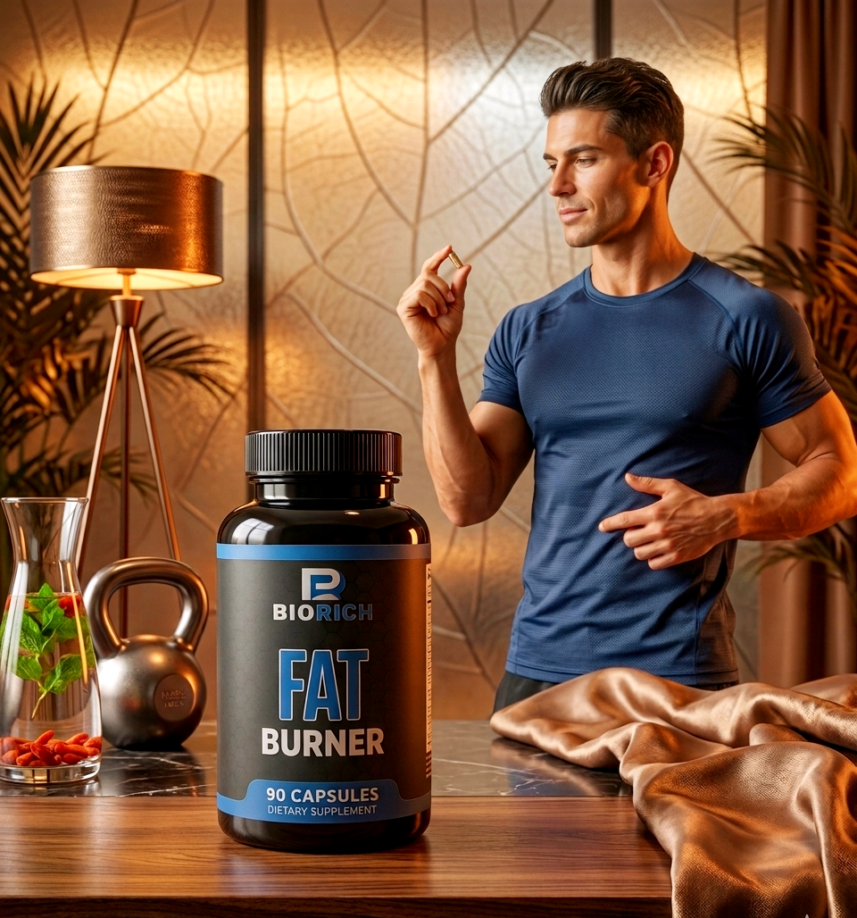 BioRich Fat Burner Energy & Metabolism Booster For Men & Women Dietary Supplement 90 Capsules