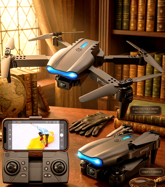 E99 Pro Foldable HD Camera Drone – 30-Min Flight Time, 360° Flips & Beginner-Friendly Smart Controls Drone