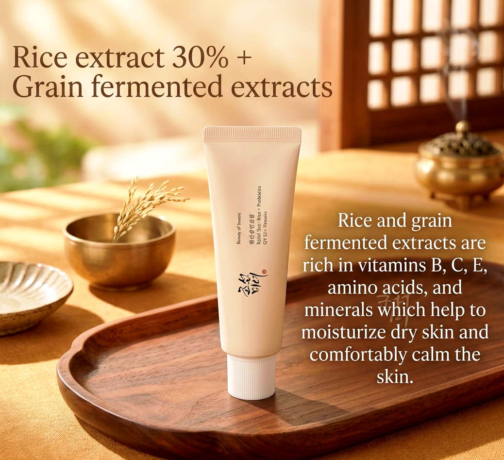 Beauty of Joseon Relief Sun SPF 50+ & PA ++++ Rice Probiotics Sunscreen For Daily Facial Use - Men Women Sunscreen 50ml