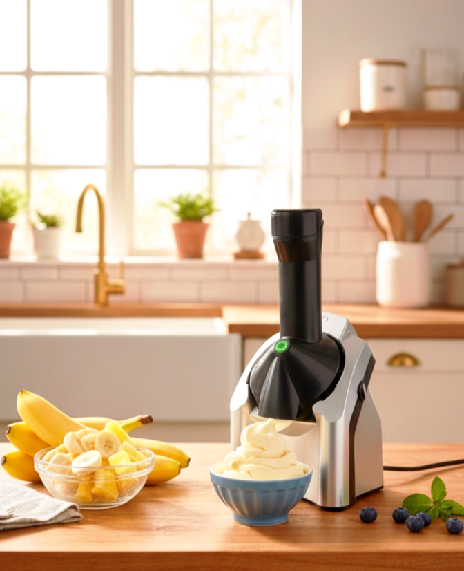 Electric Frozen Fruits Ice Cream Maker - Healthy Dessert Home Ice Cream Maker