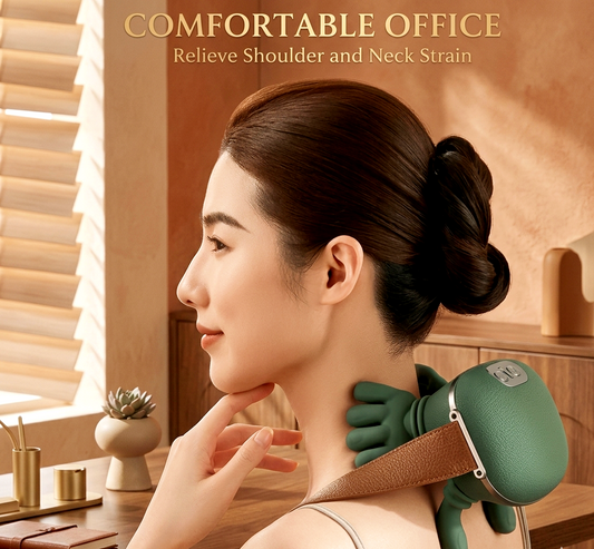 Dual-Palm Kneading Shoulder & Neck Massager – Portable 5V Deep Tissue Relaxer