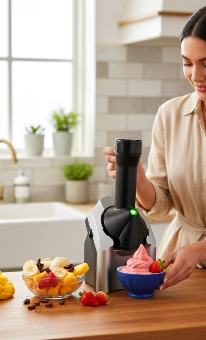 Electric Frozen Fruits Ice Cream Maker - Healthy Dessert Home Ice Cream Maker