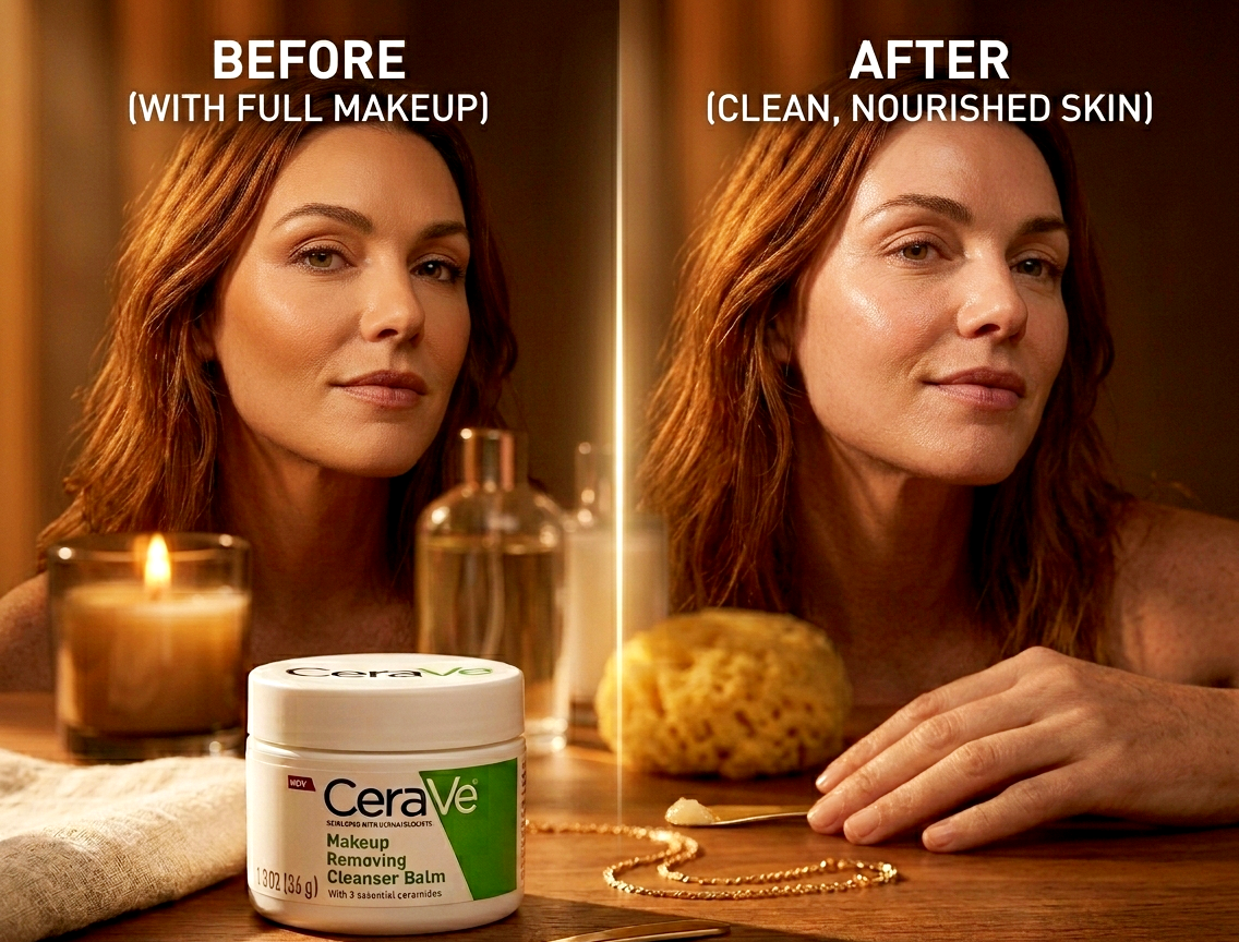 CeraVe Cleansing Makeup Remover Balm Hydrating Plant Based Non - Greasy Balm For Sensitive Skin