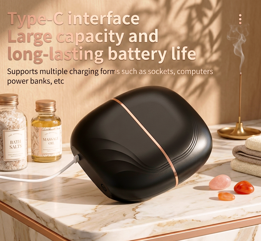 Mini Wireless Hair & Beard Straightening Comb - Portable Straightener Damage-Free Heat Tech - Travel-Sized - Unisex