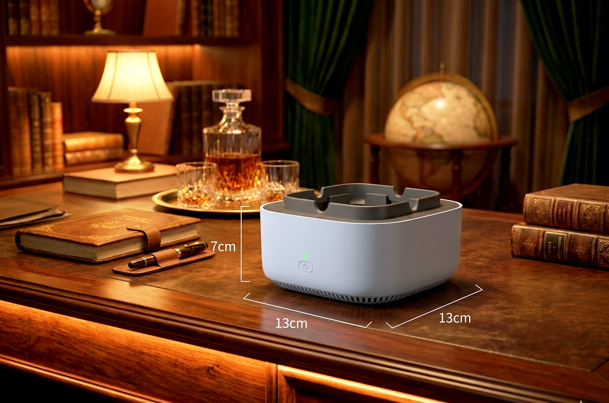Smart Electronic Ashtray Purifier Removes The Smell of Smoke - Smokeless Ashtray