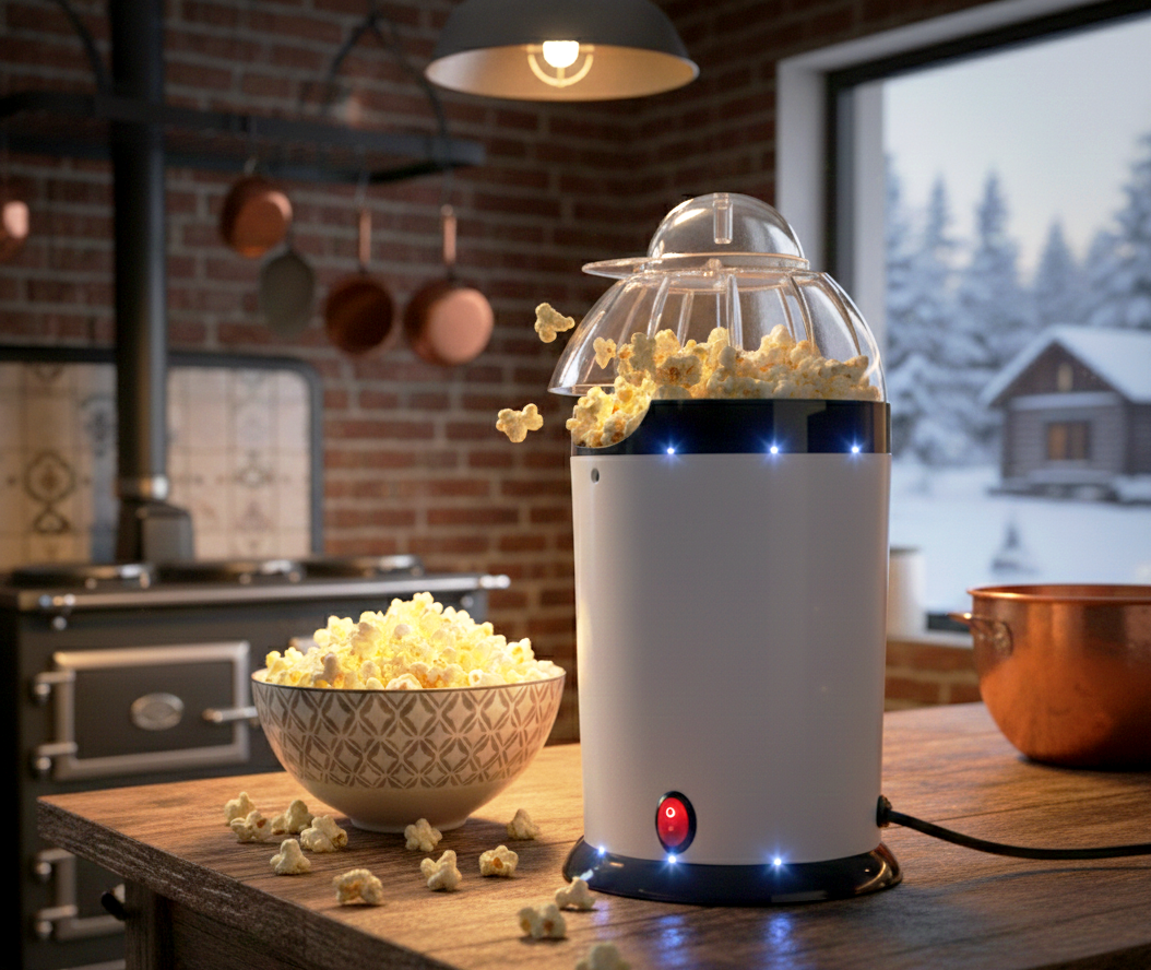Oil Free Electric Popcorn Maker - Quick Air Popcorn Maker For Home