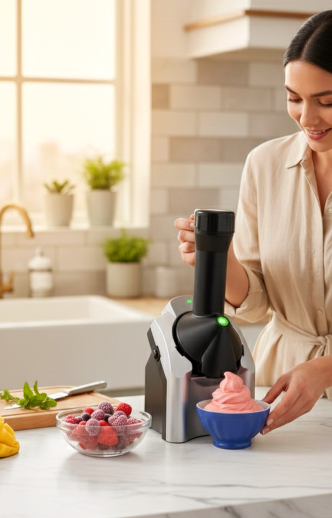 Electric Frozen Fruits Ice Cream Maker - Healthy Dessert Home Ice Cream Maker