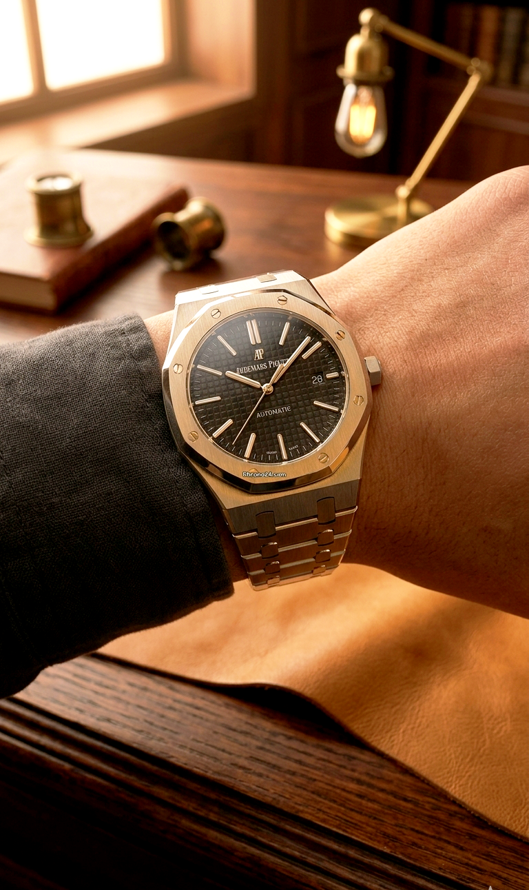 Audemars Piguet Royal Oak Selfwinding in Stainless Steel with "Grande Tapisserie" Dial